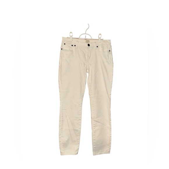 J. Crew Pants - J.Crew White Stretch Skinny Jeans Size 27/28